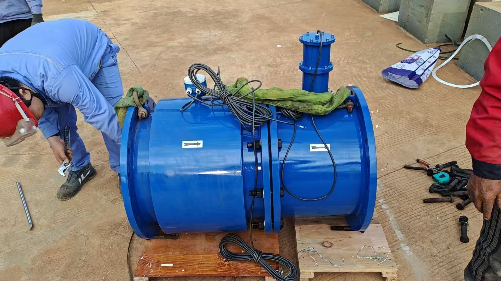 DN500非滿管流量計(jì)測(cè)泥漿